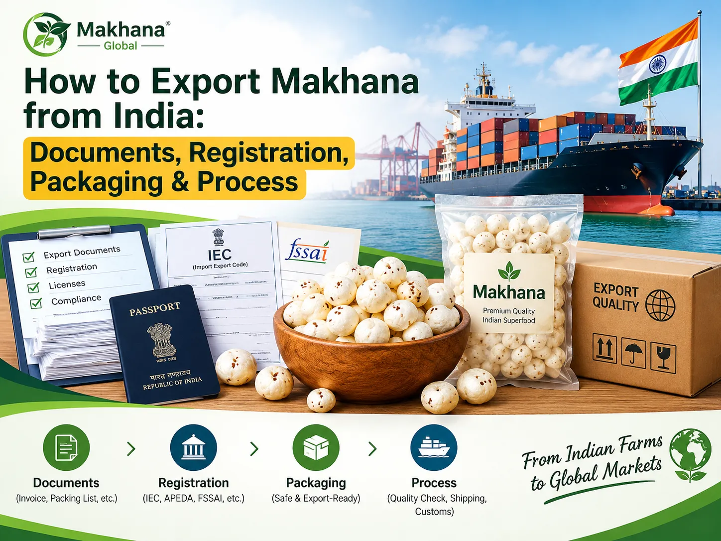 How to Export Makhana from India